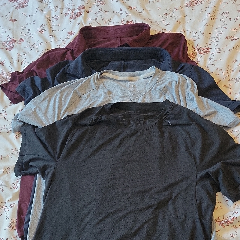 lululemon athletica Short Sleeve Tees - Black, Gray, Maroon